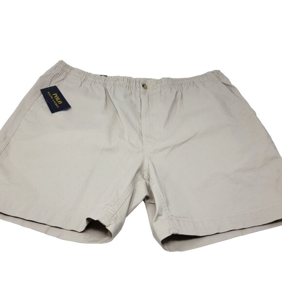 Polo Ralph Lauren Stretch Classic‎ Fit Shorts Size XXL Light Tan Drawstring - Picture 1 of 8